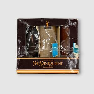 70s Vintage Yves Saint Laurent YSL Les Mouchoirs Handkerchief Set Original Box